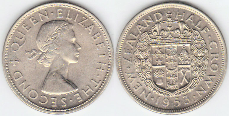 1953 New Zealand Crown (Unc) A000506